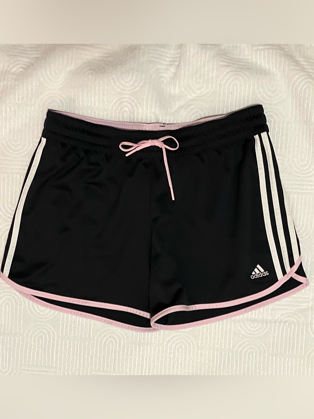 Vintage 2011 adidas 3-Stripe Running Shorts - Dark Gray & Pink Size Medium
